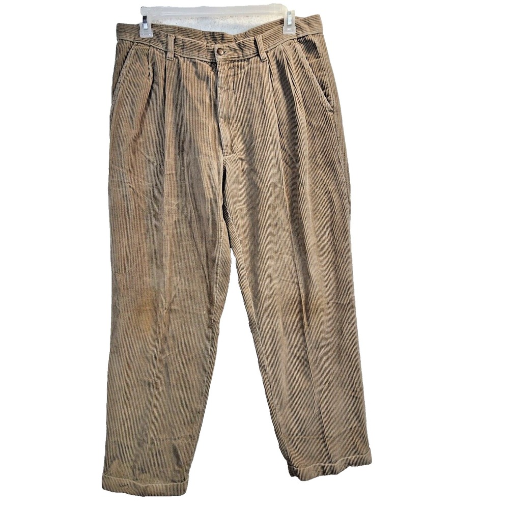 St. Johns Bay Corduroy Pants Mens Size 38x32 Brown